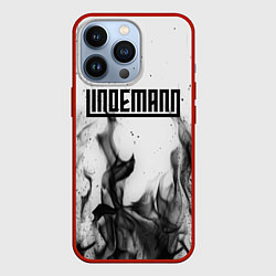 Чехол для iPhone 13 Pro LINDEMANN: Black Fire, цвет: 3D-красный