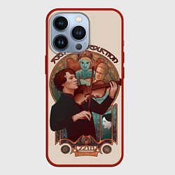 Чехол для iPhone 13 Pro Sherlock, цвет: 3D-красный