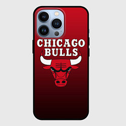 Чехол для iPhone 13 Pro CHICAGO BULLS, цвет: 3D-черный