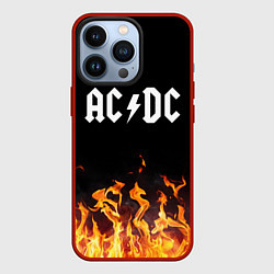 Чехол для iPhone 13 Pro AC DC, цвет: 3D-красный