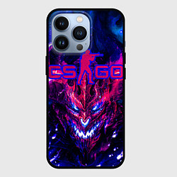 Чехол для iPhone 13 Pro CS GO текстура ТОП, цвет: 3D-черный