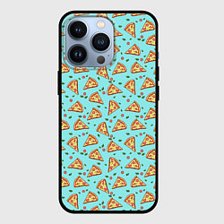 Чехол для iPhone 13 Pro Пицца, цвет: 3D-черный
