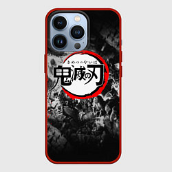 Чехол для iPhone 13 Pro KIMETSU NO YAIBA, цвет: 3D-красный