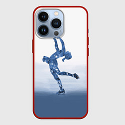 Чехол для iPhone 13 Pro Фигурное катание, цвет: 3D-красный