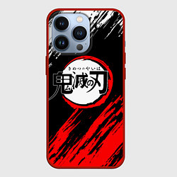 Чехол для iPhone 13 Pro KIMETSU NO YAIBA, цвет: 3D-красный