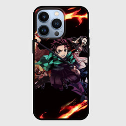 Чехол для iPhone 13 Pro KIMETSU NO YAIBA, цвет: 3D-черный