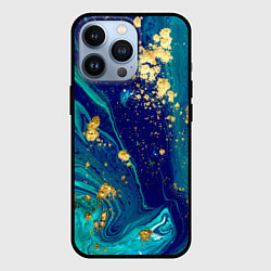 Чехол для iPhone 13 Pro Краски, цвет: 3D-черный