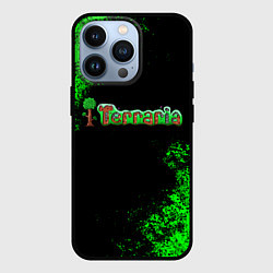 Чехол для iPhone 13 Pro Terraria, цвет: 3D-черный