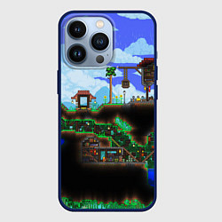 Чехол для iPhone 13 Pro TERRARIA EXCLUSIVE, цвет: 3D-тёмно-синий