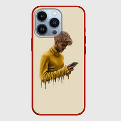 Чехол для iPhone 13 Pro Lil Peep, цвет: 3D-красный