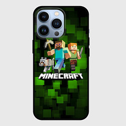 Чехол для iPhone 13 Pro Minecraft Майнкрафт, цвет: 3D-черный