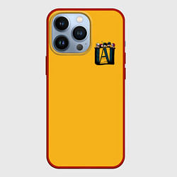 Чехол для iPhone 13 Pro Моя геройская академия, цвет: 3D-красный