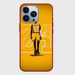 Чехол для iPhone 13 Pro Kobe Bryant, цвет: 3D-красный