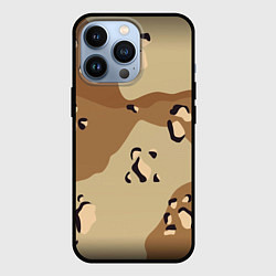 Чехол для iPhone 13 Pro ПОЛЕВОЙ АРМЕЙСКИЙ, цвет: 3D-черный