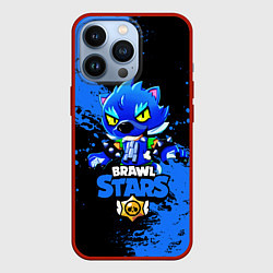 Чехол для iPhone 13 Pro Brawl Stars Leon, цвет: 3D-красный