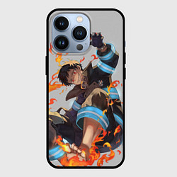 Чехол для iPhone 13 Pro FireForce, цвет: 3D-черный