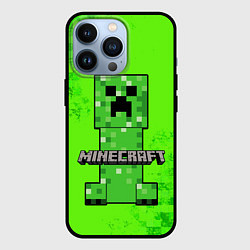 Чехол для iPhone 13 Pro MINECRAFT, цвет: 3D-черный