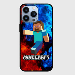 Чехол для iPhone 13 Pro MINECRAFT, цвет: 3D-черный