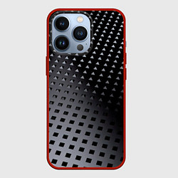 Чехол для iPhone 13 Pro Текстура, цвет: 3D-красный