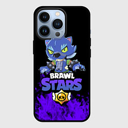 Чехол для iPhone 13 Pro Brawl stars leon оборотень, цвет: 3D-черный