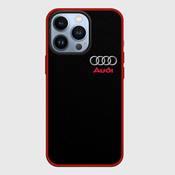 Чехол для iPhone 13 Pro AUDI, цвет: 3D-красный