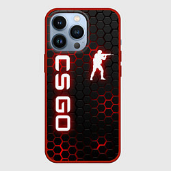 Чехол для iPhone 13 Pro CS GO, цвет: 3D-красный