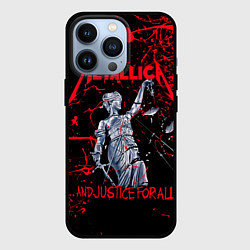 Чехол для iPhone 13 Pro Metallica, цвет: 3D-черный