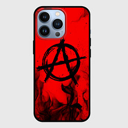 Чехол для iPhone 13 Pro АНАРХИЯ, цвет: 3D-черный