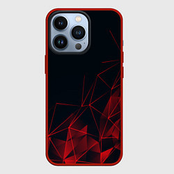 Чехол для iPhone 13 Pro RED STRIPES, цвет: 3D-красный