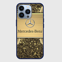 Чехол для iPhone 13 Pro MERCEDES GOLD, цвет: 3D-тёмно-синий