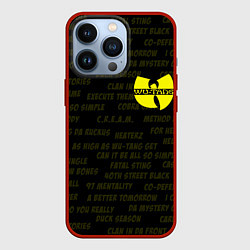 Чехол для iPhone 13 Pro WU-TANG CLAN, цвет: 3D-красный