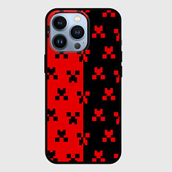 Чехол для iPhone 13 Pro MINECRAFT CREEPER, цвет: 3D-черный