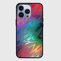 Чехол для iPhone 13 Pro Узоры, цвет: 3D-черный