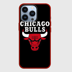 Чехол для iPhone 13 Pro CHICAGO BULLS, цвет: 3D-красный
