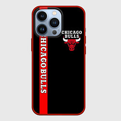 Чехол для iPhone 13 Pro CHICAGO BULLS, цвет: 3D-красный