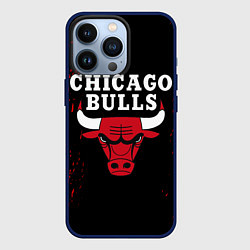 Чехол для iPhone 13 Pro CHICAGO BULLS, цвет: 3D-тёмно-синий