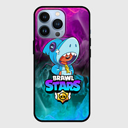 Чехол для iPhone 13 Pro BRAWL STARS LEON SHARK, цвет: 3D-черный