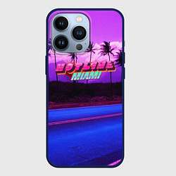 Чехол для iPhone 13 Pro HOTLINE MIAMI, цвет: 3D-тёмно-синий