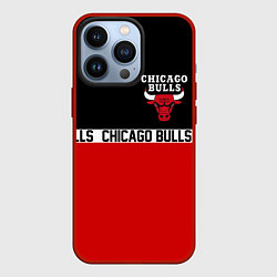 Чехол для iPhone 13 Pro CHICAGO BULLS, цвет: 3D-красный