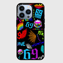 Чехол для iPhone 13 Pro 6IX9INE, цвет: 3D-черный