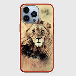 Чехол для iPhone 13 Pro Lion King, цвет: 3D-красный