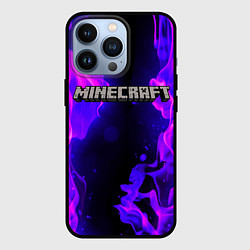 Чехол для iPhone 13 Pro MINECRAFT, цвет: 3D-черный