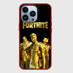 Чехол для iPhone 13 Pro FORTNITE GOLD SQUAD, цвет: 3D-красный