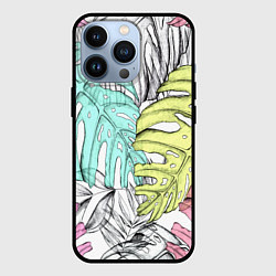 Чехол для iPhone 13 Pro ТЕКСТУРА ТРОПИКИ, цвет: 3D-черный