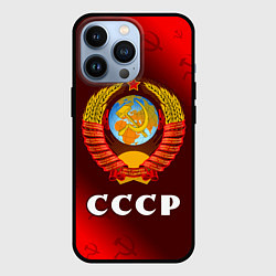 Чехол для iPhone 13 Pro СССР USSR, цвет: 3D-черный