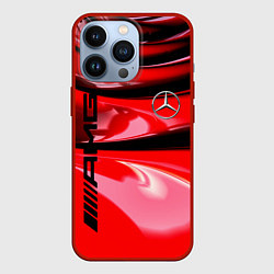 Чехол для iPhone 13 Pro MERCEDES, цвет: 3D-красный