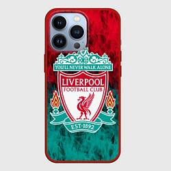 Чехол для iPhone 13 Pro LIVERPOOL, цвет: 3D-красный