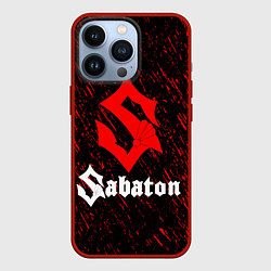 Чехол для iPhone 13 Pro Sabaton, цвет: 3D-красный
