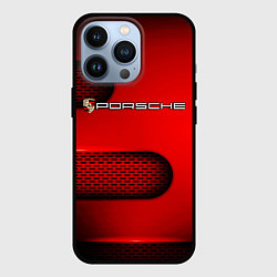 Чехол для iPhone 13 Pro PORSCHE, цвет: 3D-черный