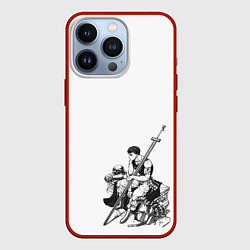 Чехол для iPhone 13 Pro Berserk, цвет: 3D-красный